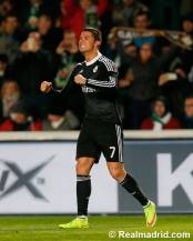 Ronaldo celebrates his goal
